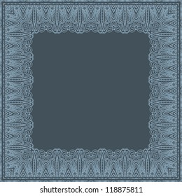 Ornamental frame. Pattern paper records