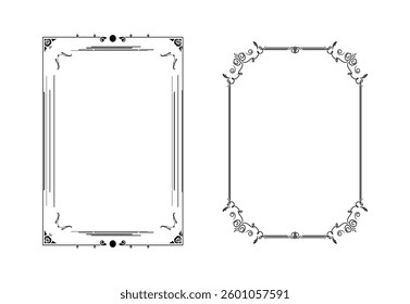 Ornamental Frame Set Vector Art