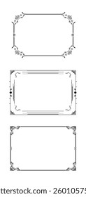 Ornamental Frame Set Vector Art