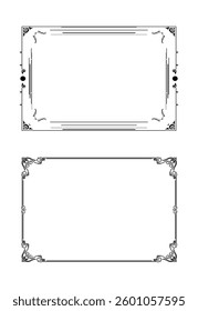 Ornamental Frame Set Vector Art