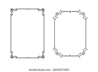Ornamental Frame Set Vector Art