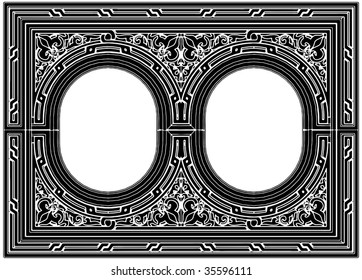 Ornamental Frame Vector 02