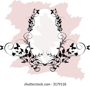 Ornamental frame - vector