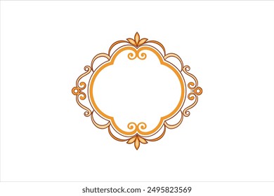 Ilustración de Arte vectorial de marco ornamental.