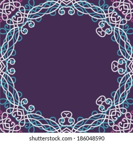 Ornamental frame. Vector illustration.