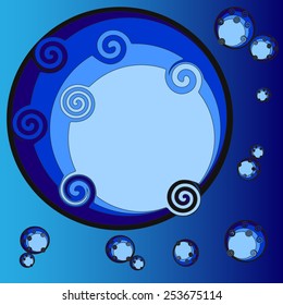 Ornamental frame, vector illustration