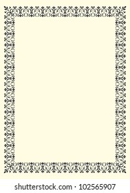 ornamental  frame vintage in editable vector file