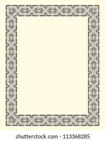 ornamental  frame vintage in editable vector file