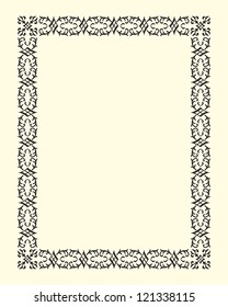 ornamental  frame vintage in editable vector file