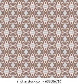 Ornamental geometric design. Modern seamless geometry pattern. Vector illustration. For the interior design, printing, web and textile design. beige color