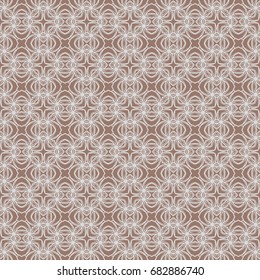 Ornamental geometric design. Modern seamless geometry pattern. Vector illustration. For the interior design, printing, web and textile design. beige color
