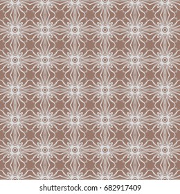 Ornamental geometric design. Modern seamless geometry pattern. Vector illustration. For the interior design, printing, web and textile design. beige color