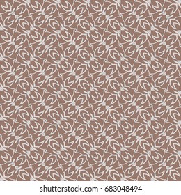 Ornamental geometric design. Modern seamless geometry pattern. Vector illustration. For the interior design, printing, web and textile design. beige color