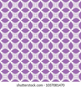 Ornamental Geometric Flower Seamless Pattern. Vector floral abstract texture.