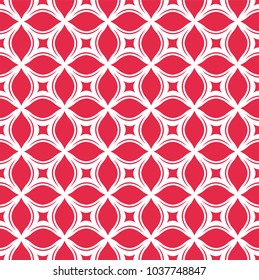 Ornamental Geometric Flower Seamless Pattern. Vector floral abstract texture.