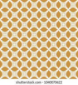 Ornamental Geometric Flower Seamless Pattern. Vector floral abstract texture.