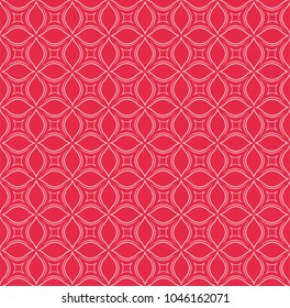 Ornamental Geometric Flower Seamless Pattern. Vector floral abstract texture.