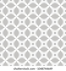 Ornamental Geometric Flower Seamless Pattern. Vector floral abstract texture.