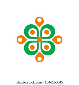 ornamental geometric logo and icon