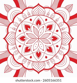 Ornamental Geometric Luxury Mandala Pattern Vector Design.