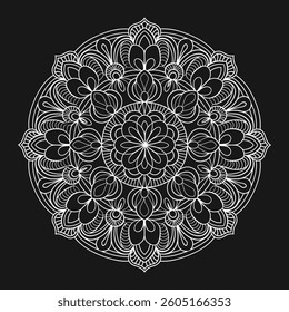 Ornamental Geometric Luxury Mandala Pattern Vector Design.