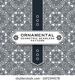 Ornamental Geometric Seamless Pattern Vector