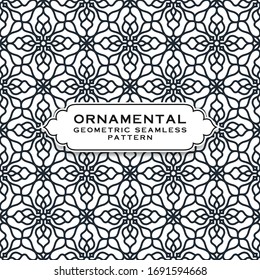 Ornamental Geometric Seamless Pattern Vector