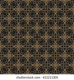 Ornamental geometric seamless pattern. Vector modern abstract background.