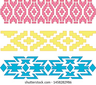 Ornamental geometric stencil art set