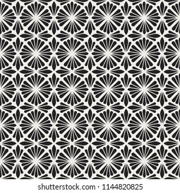 Ornamental geometric tiles seamless vector pattern. Abstract arabesque background.