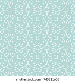 Ornamental geometric tiles seamless vector pattern. Abstract arabesque background.