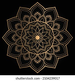 Ornamental golden background art. Floral design. wedding, vintage, Indian, Asian, luxury, ethnic