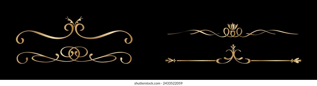 Ornamental Golden border divider collection