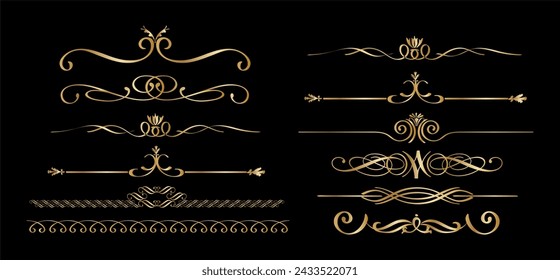 Ornamental Golden border divider collection