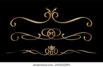 Ornamental Golden border divider collection