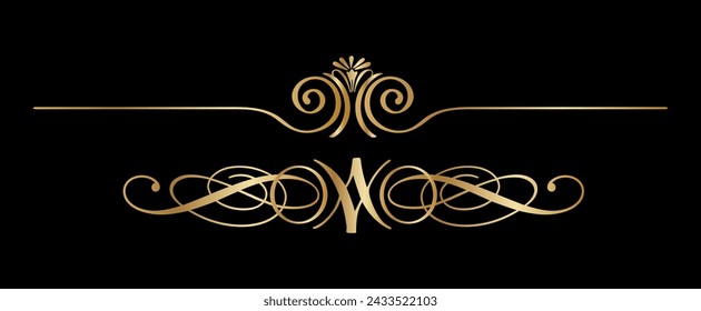 Ornamental Golden border divider collection