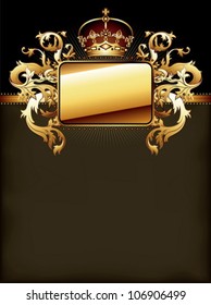 ornamental golden frame