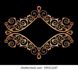 ornamental golden frame