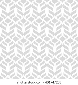 Ornamental gray and white seamless pattern. Vector abstract background