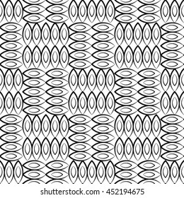 Ornamental gray and white seamless pattern. Vector abstract background