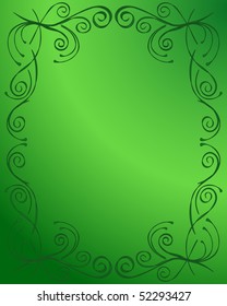 ornamental green background