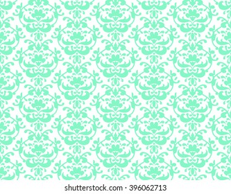 Ornamental green pattern  for design card, banner,ticket, leaflet and so on.Template page.