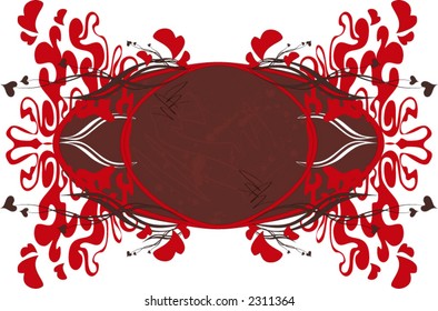 ornamental grunge background - vector