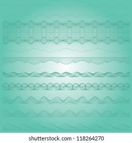 Ornamental guilloche seamless pattern