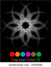 diseño de semitono ornamental