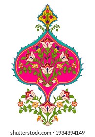 Ornamental hand drawn motif design