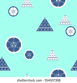 ornamental hand drawn seamless pattern
