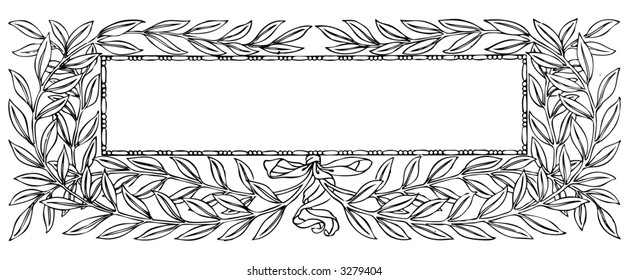 ornamental header vegetation branch conceptual foliage edge leaf elderly older ornate beauty contour science curve flag visual graphical visible accurate curled flowery mature rebirth resurrection vig