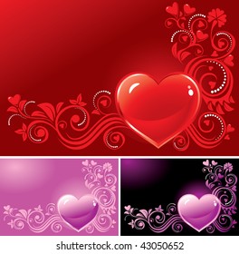 Ornamental heart background for valentine?s day