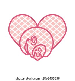 ornamental heart shaped 3d decoration. Cutout lacy ornate heart. Valentine's day greeting card. Laser cutting design element